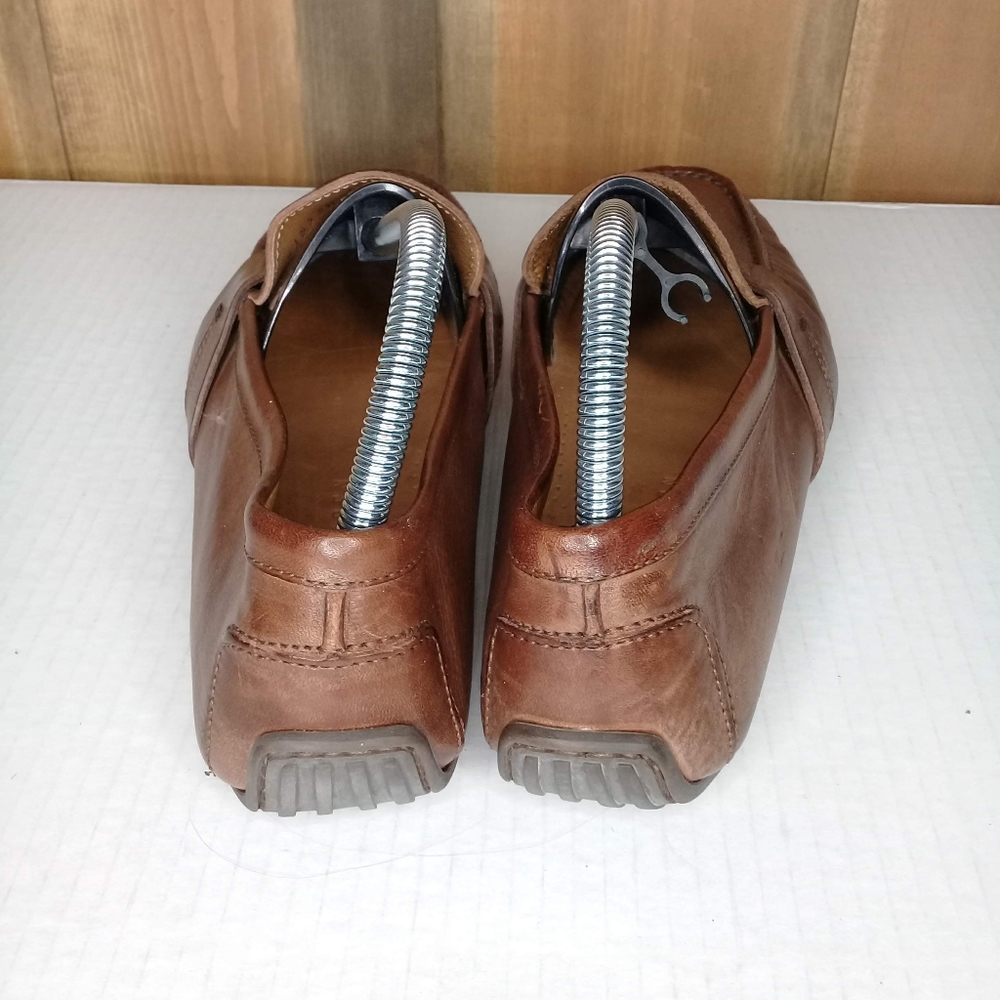 Ralph Lauren Brown Leather Classic Vintage Driving Slip On Italian Loafer Sz 8 - Picture 6 of 9